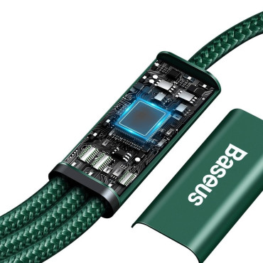 Rapid 3in1 USB-C kabel - USB-C / Strela / Micro USB 20 W 1,5 m Green
