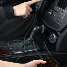 Rapid 3in1 USB-C cable - USB-C / Lightning / Micro USB 20 W 1.5 M Green