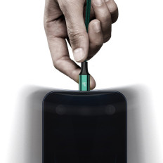 Rapid 3in1 USB-C kabelis - USB-C / Žaibas / Mikro USB 20 W 1,5 m Green
