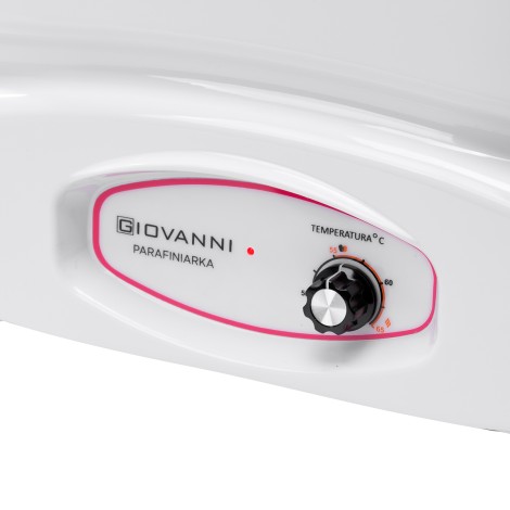 Máquina de parafina 220W Giovanni — detalle de los controles