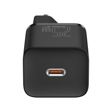 Carregador de rede rápido Suki Si QC PD 25W 3A + USB-C 1M Cable Preto