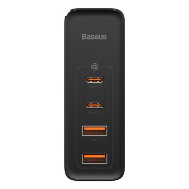 Snabb Gan2 Pro USB USB-C QC PD 100W Svart nätverksladdare