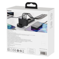 Snabb Gan2 Pro USB USB-C QC PD 100W Svart nätverksladdare