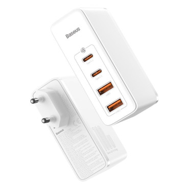Schnelles Netzwerk-Ladegerät GAN2 PRO USB USB-C QC PD 100W Weiß