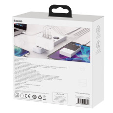 Snelle netwerklader Gan2 Pro USB USB-C QC PD 100W White