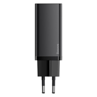 Ātrais tīkla lādētājs GAN2 PRO USB USB-C QC PD 65W melns