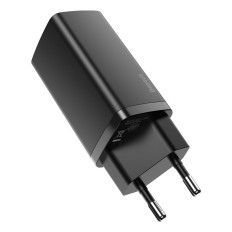 Hitro omrežje polnilnik GAN2 PRO USB USB-C QC PD 65W Črna