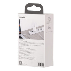 Carregador de rede rápido Gan2 Pro USB USB-C QC PD 65W Branco