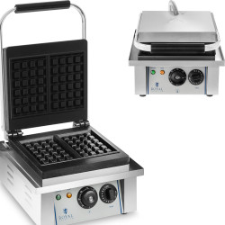 Waffle retangular para 2 waffles belgas