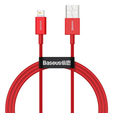 Filo di cavo superiore per iPhone USB - Lightning 2.4a 1m rosso