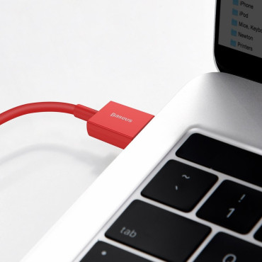 Superior kabeļu vads iPhone USB - Lightning 2.4A 1m sarkans
