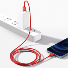 Superior kabeļu vads iPhone USB - Lightning 2.4A 1m sarkans
