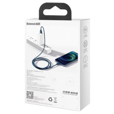 Superior kabeļu kabelis iPhone USB - Zibens 2.4a 1m zils