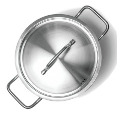 En pott med høy profi-linje med et lokkets bunn av sandwich 50 l ons. 400 x 400 h - Hendi 832806