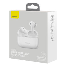 Brezžične slušalke W3 Bluetooth 5.0 TWS sledi vodotesni IP55 bela