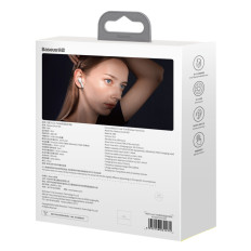 Brezžične slušalke W3 Bluetooth 5.0 TWS sledi vodotesni IP55 bela