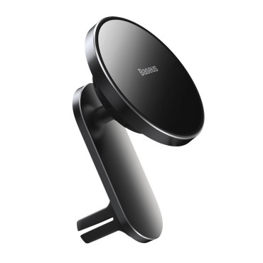 Avtomobilski nosilec Induktivni polnilnik Qi 15W Magsafe za iPhone Black
