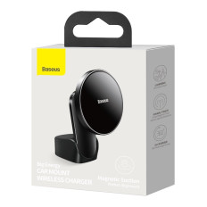 Bilmagnethållare Induktiv laddare Qi 15W Magsafe för iPhone Black