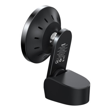 Carregador magnético do carro Carregador indutivo Qi 15W MagSafe para iPhone Preto