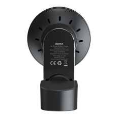 Avtomobilski nosilec Induktivni polnilnik Qi 15W Magsafe za iPhone Black