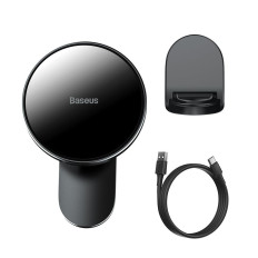 Avtomobilski nosilec Induktivni polnilnik Qi 15W Magsafe za iPhone Black