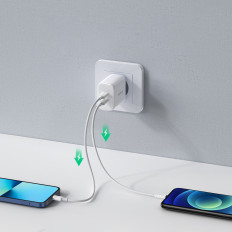 Omrežni polnilnik za 2x USB-C 40W Power Dostava