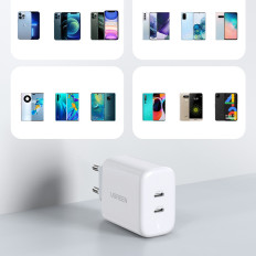 Omrežni polnilnik za 2x USB-C 40W Power Dostava