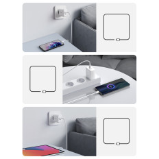 Omrežni polnilnik za 2x USB-C 40W Power Dostava