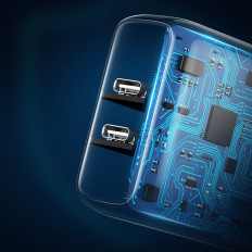 Omrežni polnilnik za 2x USB-C 40W Power Dostava