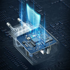 Nettverkslader for USB-C0W Power leverer svart