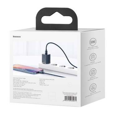 Super Si 1c Fast USB-C20W Power Delivery Blue Charger
