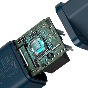 Super Si 1c γρήγορη USB-C 20W Παράδοση ισχύος μπλε φορτιστή