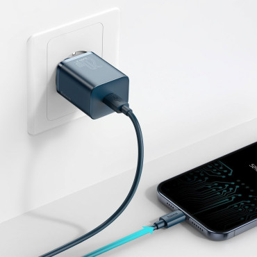 Super Si 1C nopea USB-C 20W teho Toimitus Sininen laturi