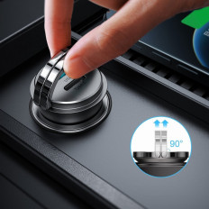 Gyors autós töltő USB-C USB 45W 5A PD QC 3.0 AFC SCP szürke