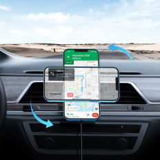 Auto Magnetický držiak Indukčný nabíjačka Qi 15W Magsafe pre iPhone Black