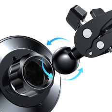Auto Magnetický držiak Indukčný nabíjačka Qi 15W Magsafe pre iPhone Black