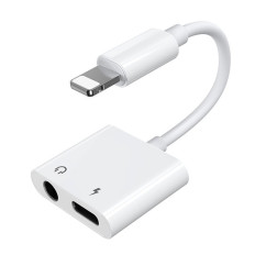 Slušalke za slušalke adapterja Slušalke - strela 3.5mm Mini Jack White