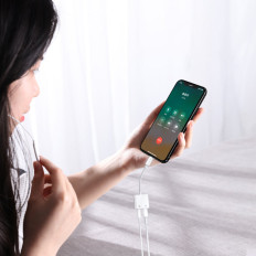 Adapterski vmesniški slušalke Slušalke Strela - 2x Strela bela