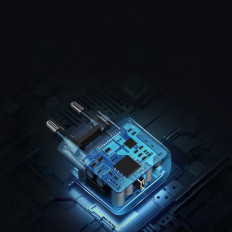 Carregador de rede para USB-C 25W PD + cabo preto USB-C 2M