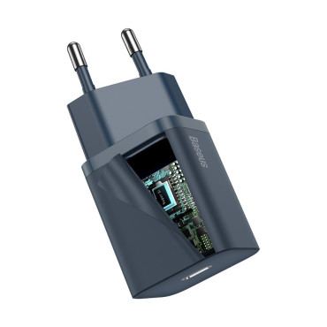 Super Si 1C Fast USB-C 20W PD + kaapeli iPhone-salaman 1 m sininen