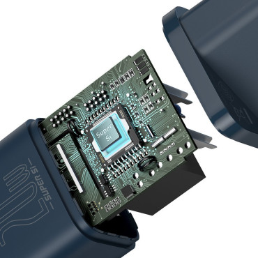 Super Si 1C Fast USB-C 20W PD + kaapeli iPhone-salaman 1 m sininen