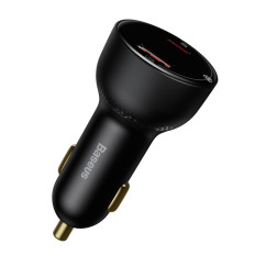 Hitri avto Charger Superme USB USB-C PPS QC PD + 1M Črni kabel