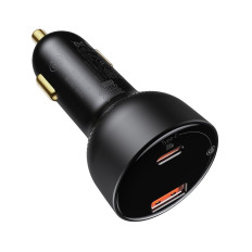 Quick Car Charger SuperMe USB USB-C PPS QC PD + 1M Black Cable