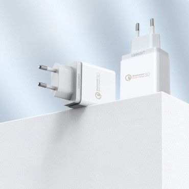 Quick Network Charger Quick Charge 3.0 18W 3A USB white