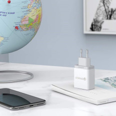 Quick Network Charger Quick Charge 3.0 18W 3A USB white