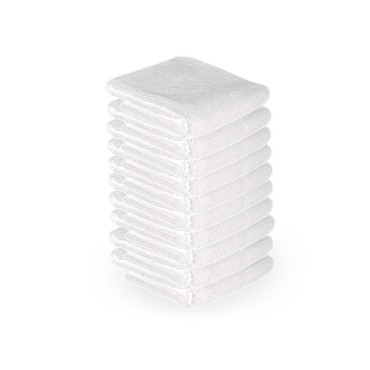 Πετσέτα μικροϊνών 73x40εκ 10τμχ λευκή — αντικείμενα μαζί