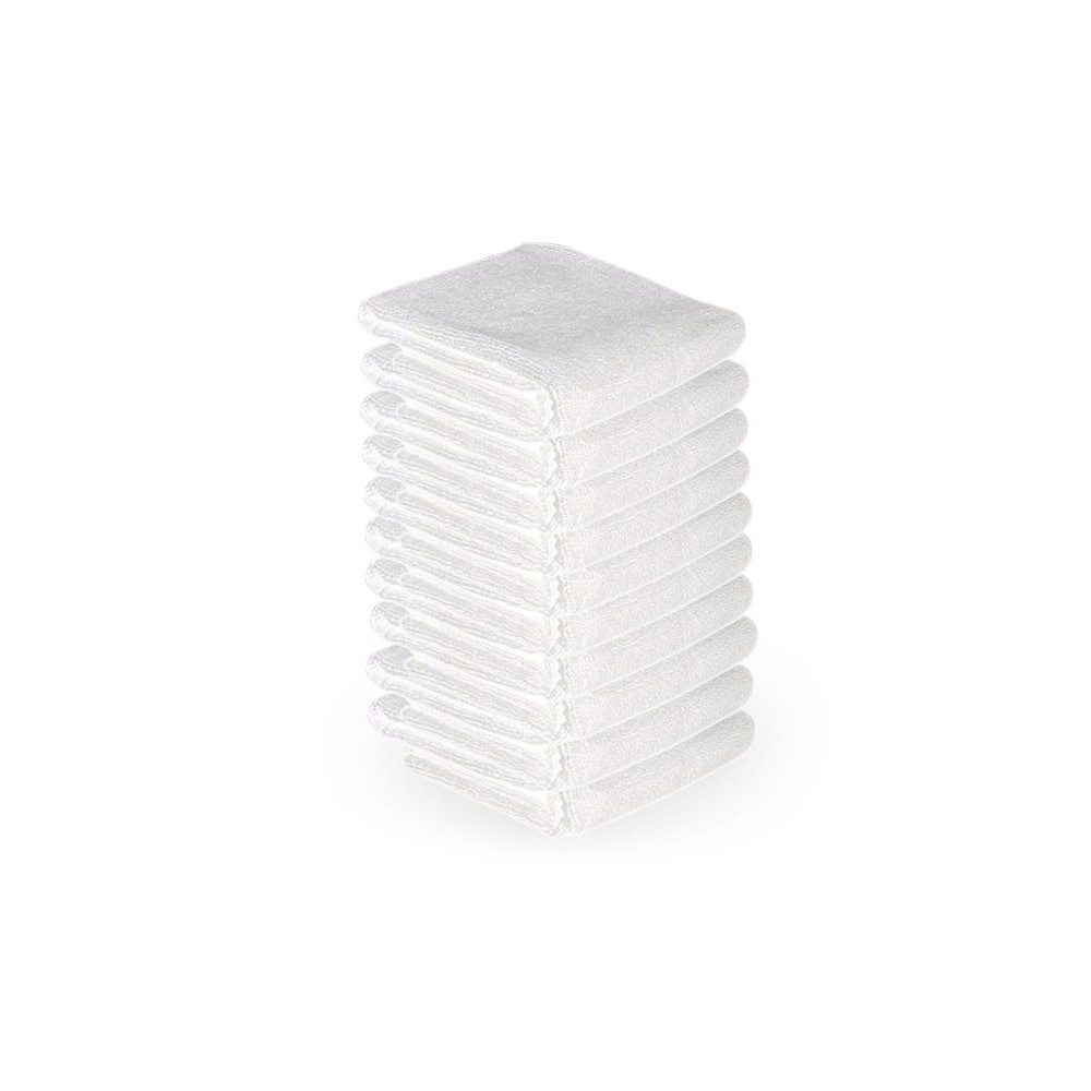 Mikrokuitupyyhe 73x40cm 10 kpl valkoinen — tuotteet yhdessä