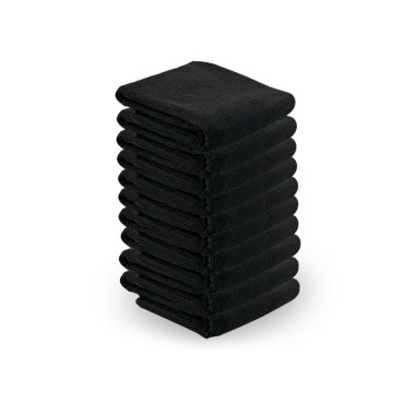 Mikrofiberhandduk 73x40 cm 10-pack svart — visade föremål tillsammans