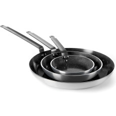Aluminium pan met een gemarmerde anti-stick coating. 320 mm - Hendi 627631