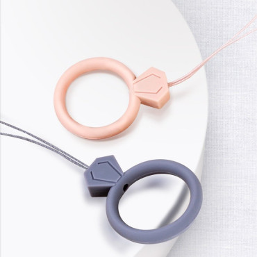 Silikone lanyard til telefon diamant ring vedhæng på mintfinger